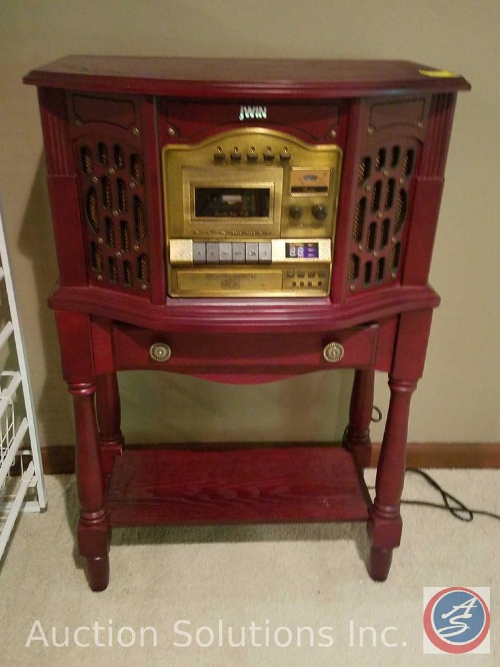 Picture of: jWin Stereo System with Turntable CD Changer, Cassette Deck, and